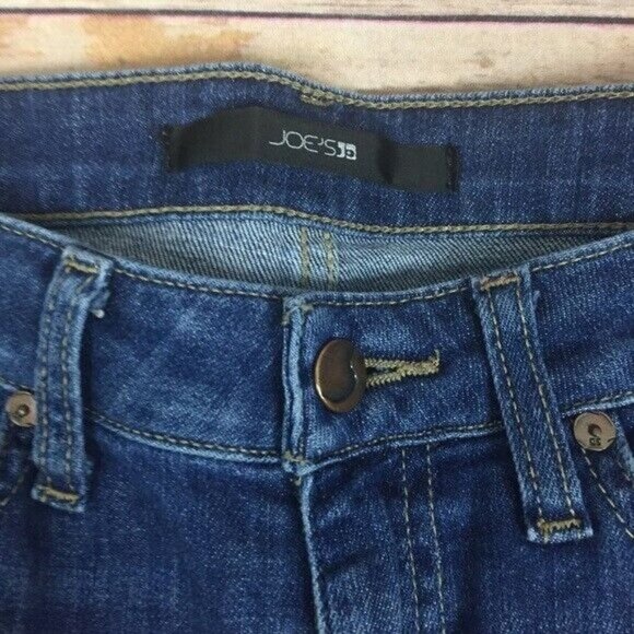 Joe’s Jeans Clean Cuffed Midrise Crop in Kitty Medium Wash Rolled Cropped 26 - Picture 5 of 7